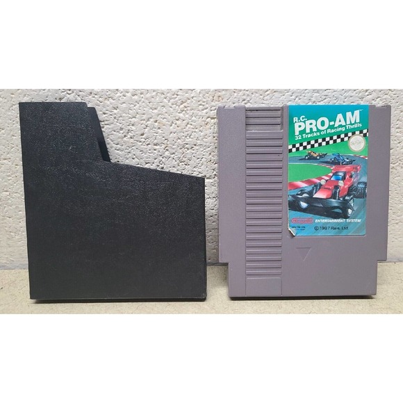 R.C. PRO-AM Nintendo Entertainment System 1988 NES Cart & Sleeve Video Game - Picture 1 of 5